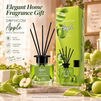 Diffuseur de parfum d'ambiance Woody Reed, bouteille en verre, bâtonnets en fibre, arôme premium, fournisseur en gros, emballage personnalisé