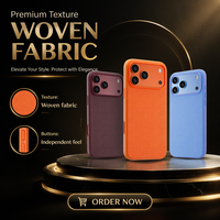 Étui Proket Factory TechWoven TPU pour 18 Pro Max 17 Pro, antichoc, anti-traces de doigts, étui de téléphone personnalisé de luxe