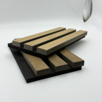 Panneaux acoustiques en bois à lattes Kingman pour la réduction du bruit, pour cinéma, théâtre, salon et chambre - Imperméables et écologiques