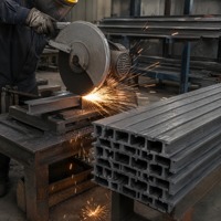Poutre en T en acier laminé à chaud ASTM A36, finition usine, profilé en acier structurel pour la construction