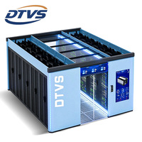 DTVS 상업용 마이크로 모듈 데이터 센터 19인치 콜드 아일 콘테인먼트 1800kg 용량 UPS AC 전원 분배-재고 있음