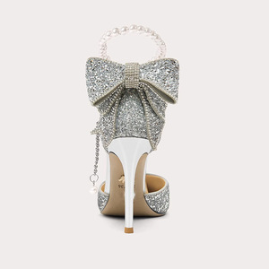 Fairy Wind Sandals 2025 nuevos zapatos de boda de cristal Bao Toe sandalias tacones altos mujer pies gordos zapatos de tacón de aguja de tamaño <span class=keywords><strong>ancho</strong></span> - Product Image 2