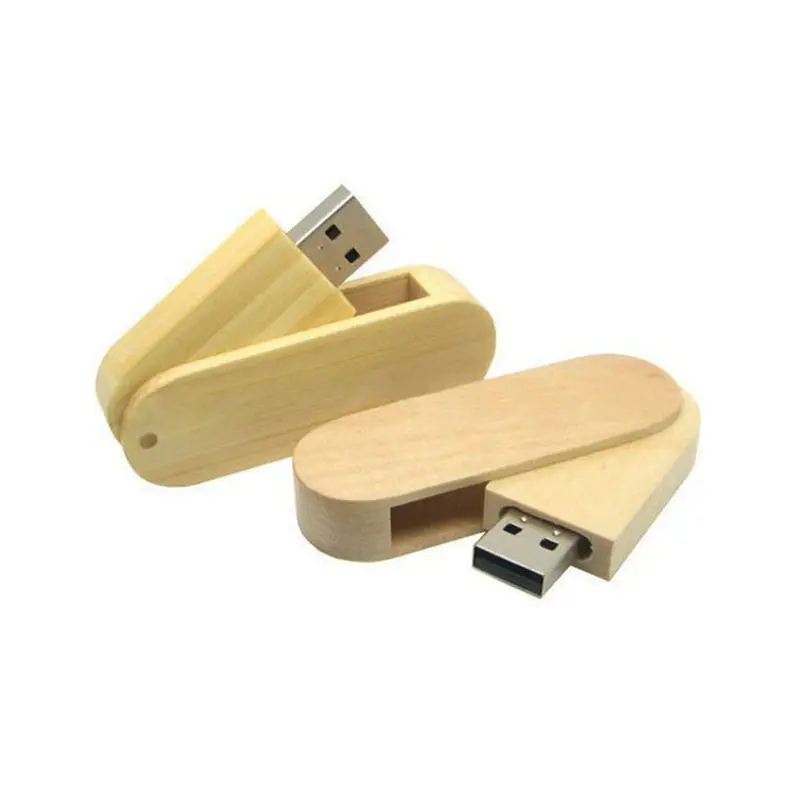 Swivel Wood Bamboo Usb 2,0 Usb 3,0 caja de regalo 1GB 2GB 4GB 8GB 16GB 32GB sticks 1TB 2GB memorias USB Flash Drives