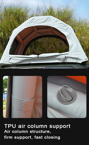 Tente gonflable légère quatre saisons de type tube avec tissu PVC lavable pour le camping, la pêche et les activités aquatiques - Product Image 2