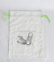 Kantong Debu Katun Muslin Tanpa Pemutih Khusus untuk Barang Kulit Mewah, Kantong Perjalanan Bernapas Berkualitas Arsip dengan Logo