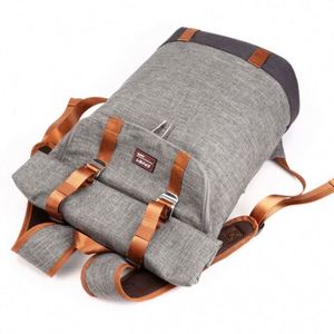 Mochila de Viaje para Computadora Portátil de Gran Capacidad, Impermeable, de Oxford, con Cierre Enrollable - Product Image 3