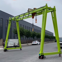 Grue portique mobile légère 1 tonne à poutre simple/double avec certification CE/ISO pour usage extérieur