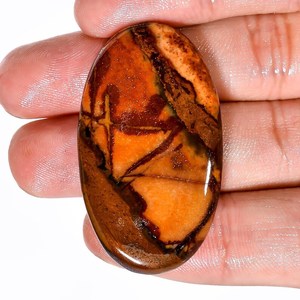 Cabochon de jaspe australien 63ct de qualité supérieure poli terreux coupe ovale pierre précieuse naturelle fil de guérison enveloppant des pierres précieuses en vrac - Product Image 6