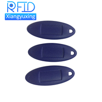Porte-clés de proximité porte-clés rfid 125khz 13.56mhz LF HF porte-clés en plastique étiquette rfid