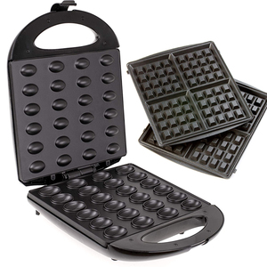 4 tranches en acier inoxydable détachable meilleure Offre Spéciale sandwich gaufre grill oeuf cupcake <span class=keywords><strong>Gaufrier</strong></span> électrique antiadhésif de haute qualité - Product Image 6
