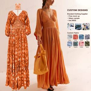 Vestidos Casuales de Verano de Alta Calidad al por Mayor, <span class=keywords><strong>Vestido</strong></span> Abaya Estampado y Bordado, Proveedores y Fabricantes de Ropa de Lujo - Product Image 2