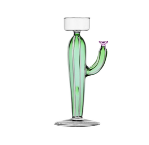 Portavelas de cristal con forma de <span class=keywords><strong>cactus</strong></span> 3D personalizado al por mayor - Product Image 1