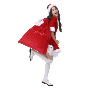 Disfraz de Navidad, Ropa Infantil de <span class=keywords><strong>Boutique</strong></span>, Vestidos Navideños para Niñas, Vestido Rojo de Santa Claus - Product Image 4