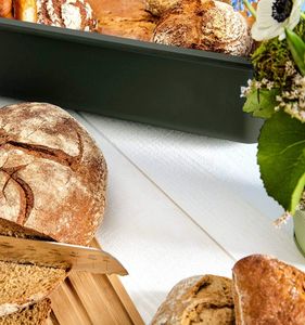 กล่องขนมปังพร้อมเขียงแบบบูรณาการกล่องขนมปังถังสำหรับครัวซองต์ - Product Image 2