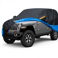 Housse de voiture en polyester imperméable, résistante aux intempéries, au vent, à la poussière et aux UV, adaptée aux SUV