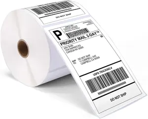 Thermal Printer Sticker Paper Roll 4x6 100x150 Shipping Label Waybill Sticker A6 Thermal Paper 4x6 Thermal Labels