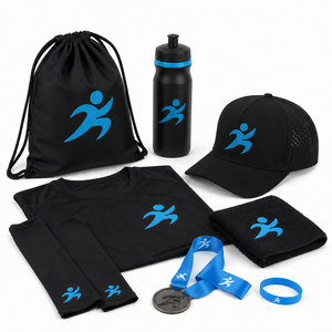 Breathable Baseball Cap Athletic Giveaway Collection with Gym Shirt Cooling Towel Waist Bag and Custom Sports <b>Swag</b> - Product Image 1