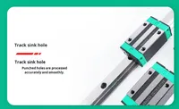 Guide linéaire, rail linéaire, bloc linéaire, systèmes de mouvement linéaire CNC HGR20 pour machines d'impression