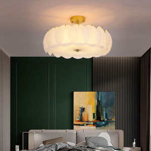 Gran oferta, lámpara colgante de cristal para interiores montada en superficie para habitación, lámpara de techo redonda LED moderna europea - Product Image 2