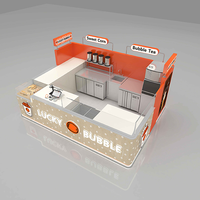 Comptoir de boissons chaudes et froides, glaces, en-cas, bar à thé au lait, comptoir d'exploitation, centres commerciaux, vitrine de présentation, marque personnalisée PN