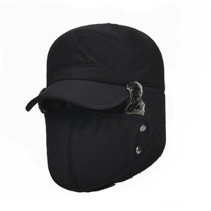 Gorro térmico de invierno para hombre, 100% algodón, cálido, con cubre rostro y orejeras, ideal para pesca, venta al por mayor - Product Image 3