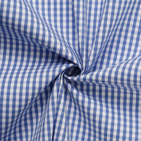 Tissu extensible de luxe teint en fil, coton, nylon, élasthanne, tissé à rayures et à carreaux, pour la confection de chemises et vêtements pour hommes