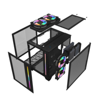 Boîtier atx, boîtier vertical pour PC de bureau, boîtier pour pc gamer