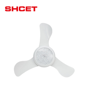 Ventilateur de plafond moderne avec moteur en cuivre ABS, certifié CE, lampe LED, lustre blanc, pales invisibles amovibles, télécommande