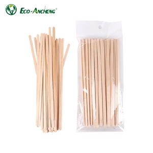 Sendok teh kayu sekali pakai termurah stik pengaduk kayu ramah lingkungan untuk minuman - Product Image 1