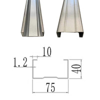 Machine de formage à froid de poutres en C avec contrôle PLC, dotée de fonctions de poinçonnage et de découpe, pour la construction de structures en acier