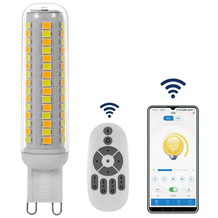 Miglior prezzo G9 94 led telecomando Wireless lampadina intelligente con Controller AC220-240V lampada a risparmio energetico