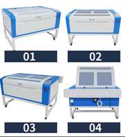 Vente chaude d'usine, graveur laser CO2 automatique économique de 60 W, découpeuse de contour, système Ruida avec CE pour matériaux non métalliques