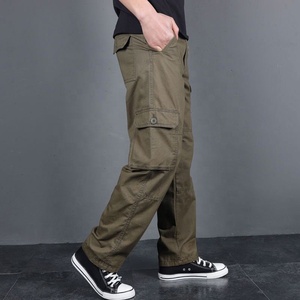 <span class=keywords><strong>Pantalon</strong></span> d'hiver décontracté pour <span class=keywords><strong>homme</strong></span> 100 % coton, coupe droite, multi-poches, grandes tailles, vente en gros - Product Image 3
