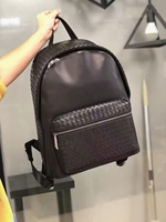 Luxuriöser Handgewebter Echtleder-Rucksack für Herren Geflochtene Kalbsleder-Geschäftstasche Laptop-Tasche Exklusive Reisetasche mit Individuellem Logo
