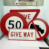 Panneau de signalisation routière personnalisé, rond, limite de vitesse 50, en aluminium, film réfléchissant prismatique, signalisation de sécurité routière pour autoroute et rue