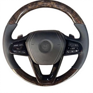 Volant de voiture personnalisé en cuir pleine fleur pour BMW F10 F30 F31 M3 M5 2011, accessoire automobile - Product Image 3