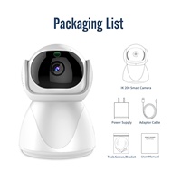 Caméra de sécurité WiFi PTZ 1080P, mini-dôme 3MP, moniteur CCTV, panoramique 360°, inclinaison 90°, vision nocturne, détection de mouvement, interphone vocal