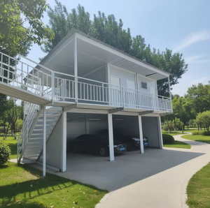 <span class=keywords><strong>บ้าน</strong></span>คอนเทนเนอร์สำเร็จรูปสองชั้นแบบ<span class=keywords><strong>ยก</strong></span>พื้น |   สำนักงานสำเร็จรูปและพื้นที่อยู่อาศัยพร้อมที่จอดรถ - Product Image 2