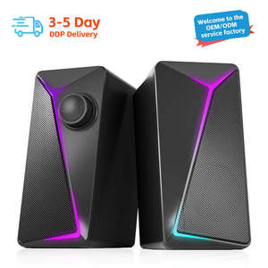 Altavoces Estéreo 2.0 para Computadora de Escritorio, Portátiles, Multimedia, con Alimentación USB, para Juegos de PC - Product Image 1