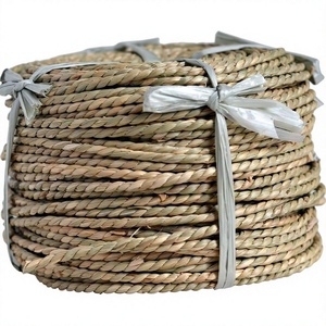 Corde en paille tressée écologique faite à la main, corde en jonc de mer naturel avec une capacité de 50 kg pour paniers suspendus de jardin - Product Image 1