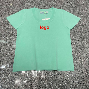 Droma 2024春季新款时尚奢华设计瘦身短袖针织女装设计师t恤在中国 - Product Image 3