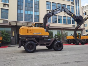 Maquinaria de construcción Jinggong excavadora de China excavadora mecánica excavadora de ruedas para la venta - Product Image 6