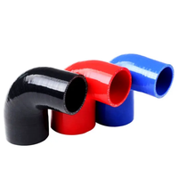 Venta caliente personalizado de alta temperatura radiador de coche Intercooler enfriador filtro de aire conector codo de admisión manguera de silicona corte de 45 °