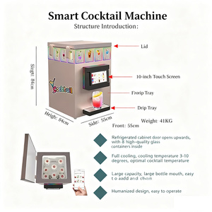 Machine à cocktails AM QDMECH avec porte relevable pour économiser de l'espace, idéale pour les comptoirs de bar modernes - Product Image 3