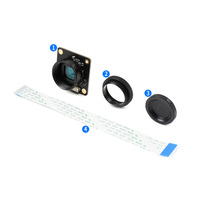 Caméra de haute qualité pour Raspberry Pi / Raspberry Pi Compute Module / Jetson Nano, capteur IMX477 12,3MP, haute sensibilité