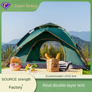 <span class=keywords><strong>Tourisme</strong></span> de plein air tente double couche entièrement automatique étanche pour le camping - Product Image 4