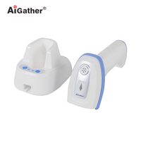 Escáner de Código de Barras 2D con Base, Escáneres de Código de Barras Inalámbricos de Mano, Pistola de Escaneo Inalámbrica Bluetooth, Conexión Plug and Play, Sin Necesidad de Controladores