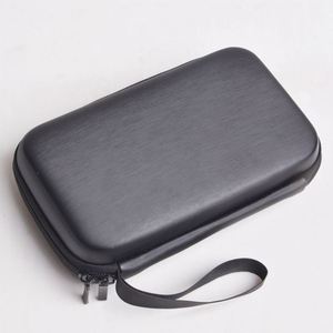 Étui de transport portable noir en EVA/nylon moulé avec logo personnalisé du fabricant, fermeture éclair, pour écouteurs et câbles de données - Product Image 4
