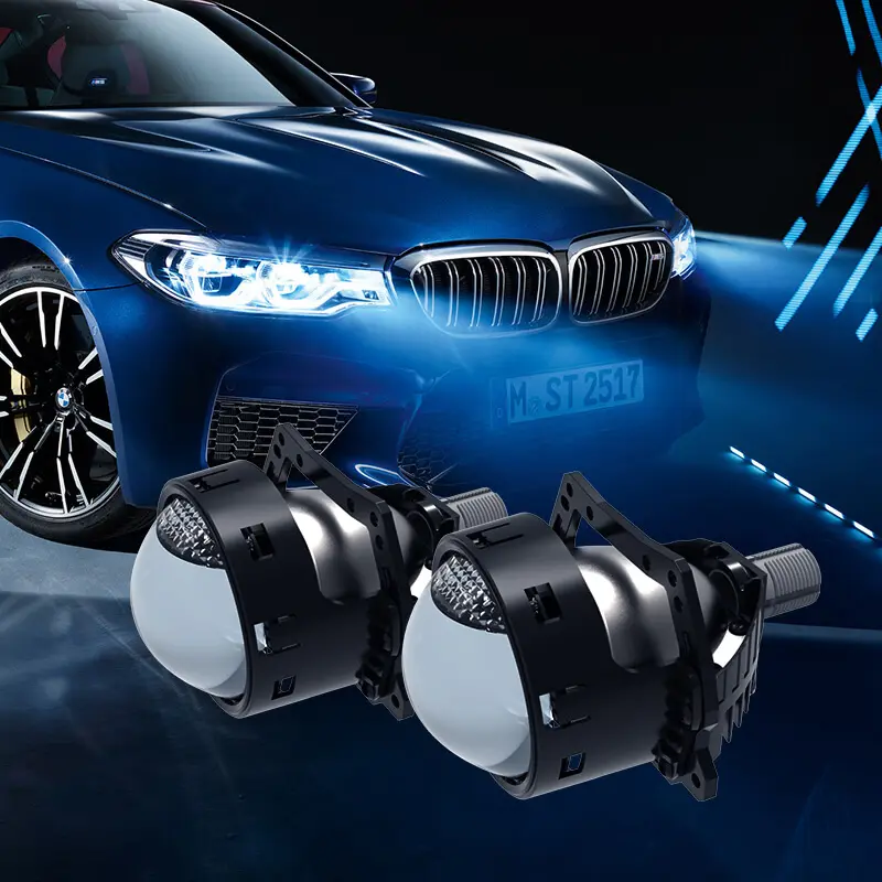 Bombillas de faros blancos accesorios de coche faros de proyector LED de alto lumen para santro Xing Ford Fusion Halo
