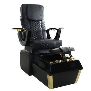 Hot Bán Sang Trọng Vàng <span class=keywords><strong>Massage</strong></span> Móng Chân Ghế Acrylic Cơ Sở Điện Xếp Cống Bơm Cho Tiệm Làm Móng Tay - Product Image 1